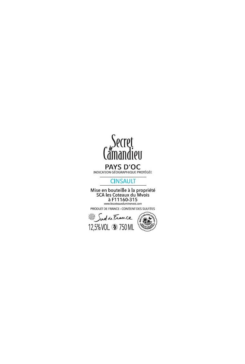 Secret de Camandieu Cinsault - IGP OC