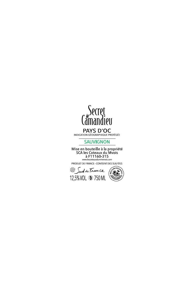 Secret de Camandieu Sauvignon - IGP OC