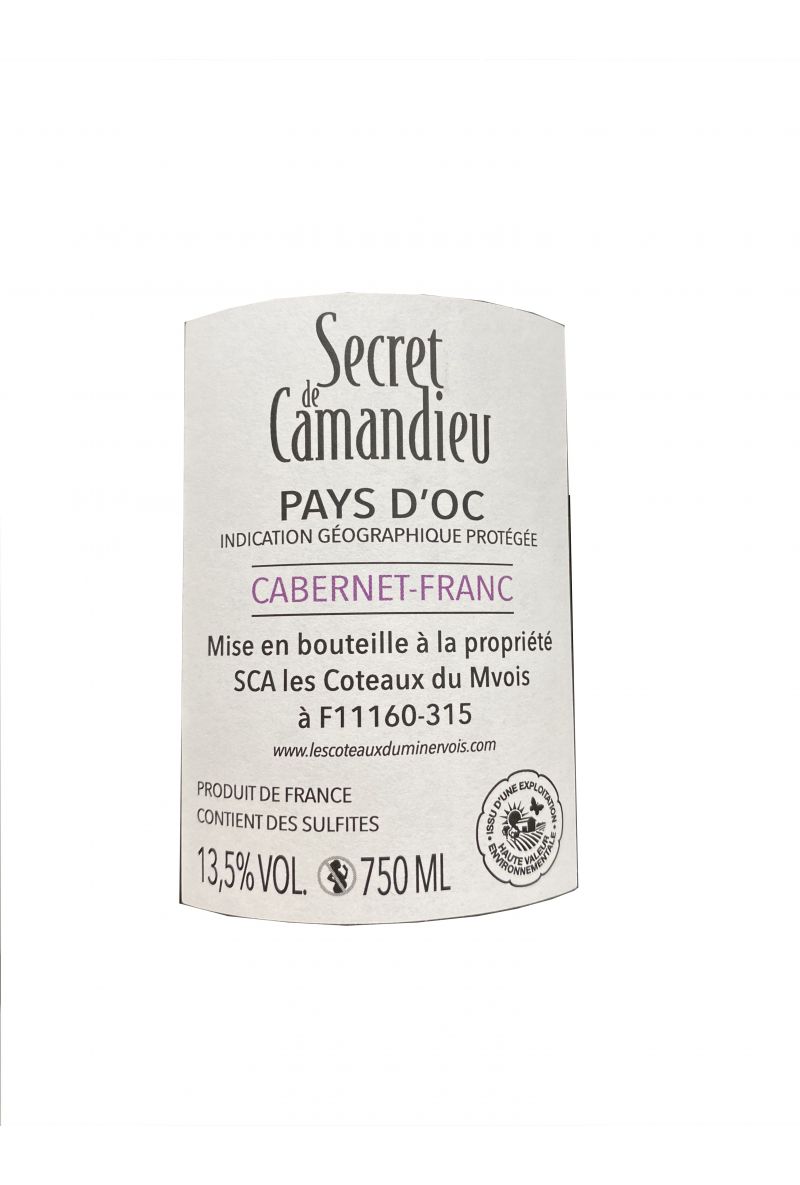 Secret de Camandieu Cabernet Franc - IGP OC