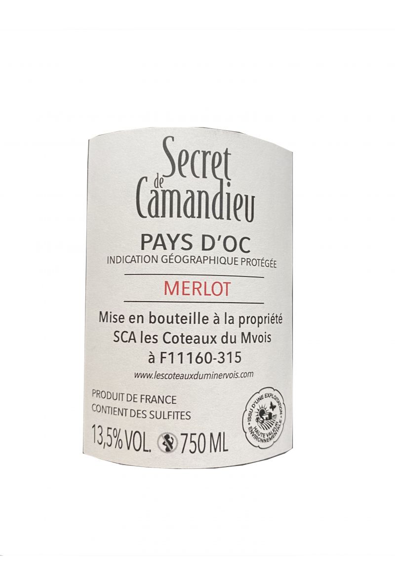Secret de Camandieu Merlot - IGP OC